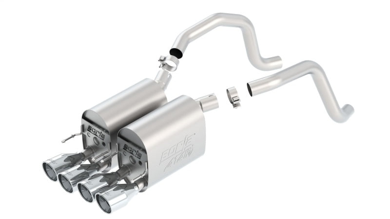 Borla 05-08 Chevrolet Corvette Coupe/Conv 6.0L/6.2L 8cyl Aggressive ATAK Exhaust (rear section only) 11816 11816 Photo - Primary