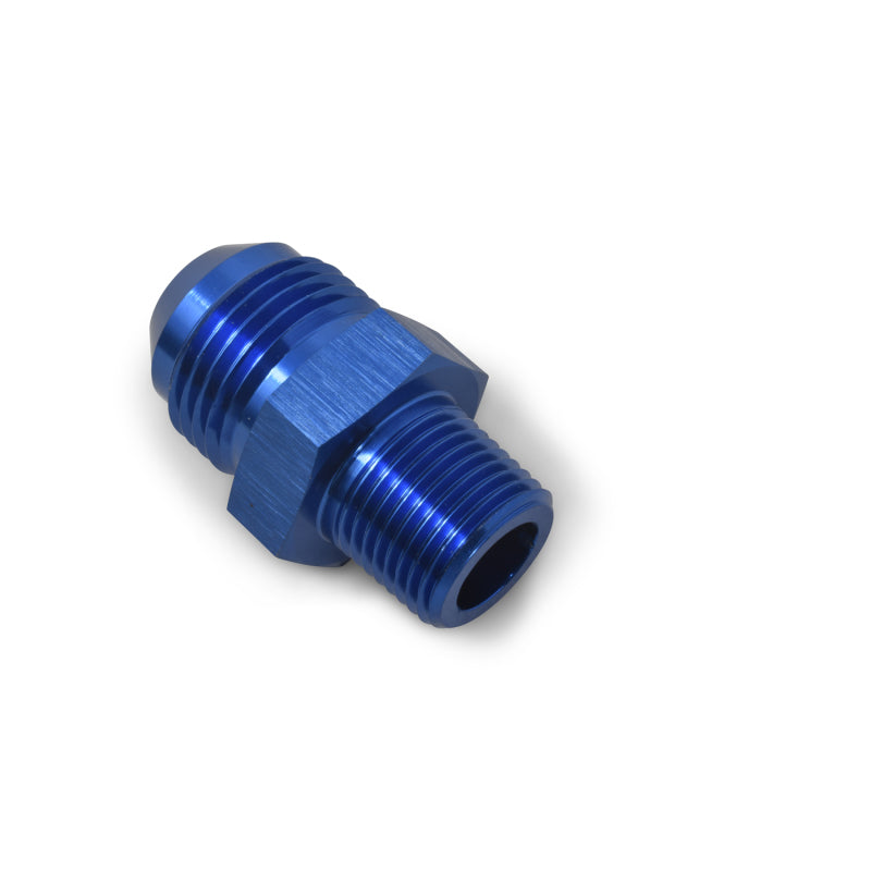 Russell -8 AN Straight Flare To Pipe Adapter (Blue Finish) 660470 Photo - out of package