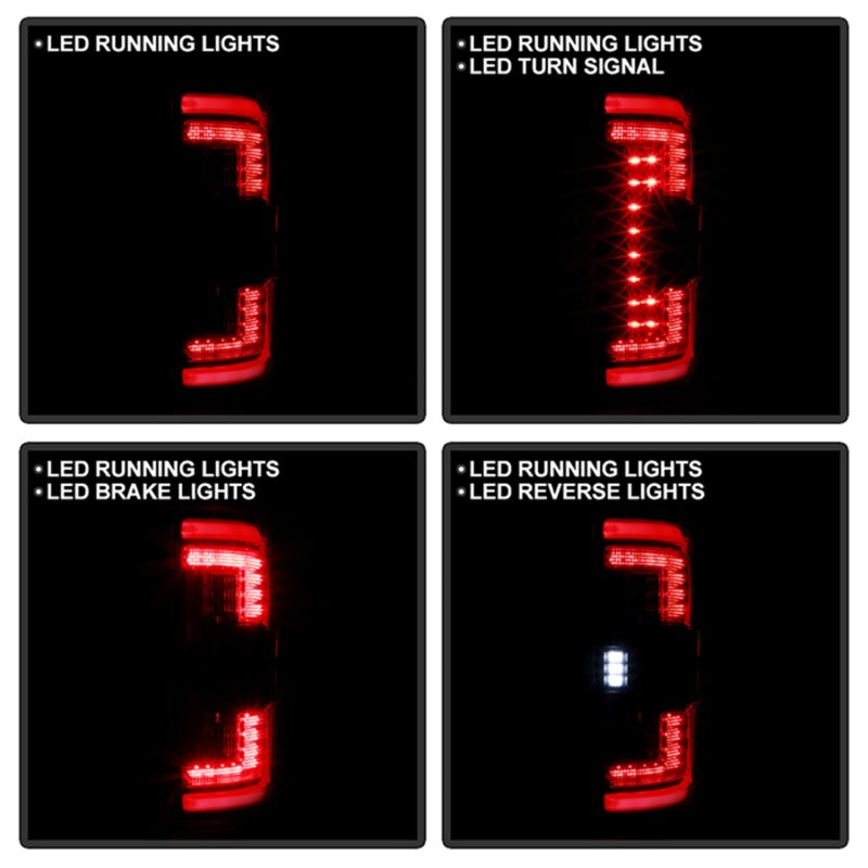 SPYDER 21-23 Ford F150 (Factory Halogent) Light Bar LED Tail Lights - Black (ALT-YD-FF15021HAL-BK) 5088772 5088772 Photo - Unmounted