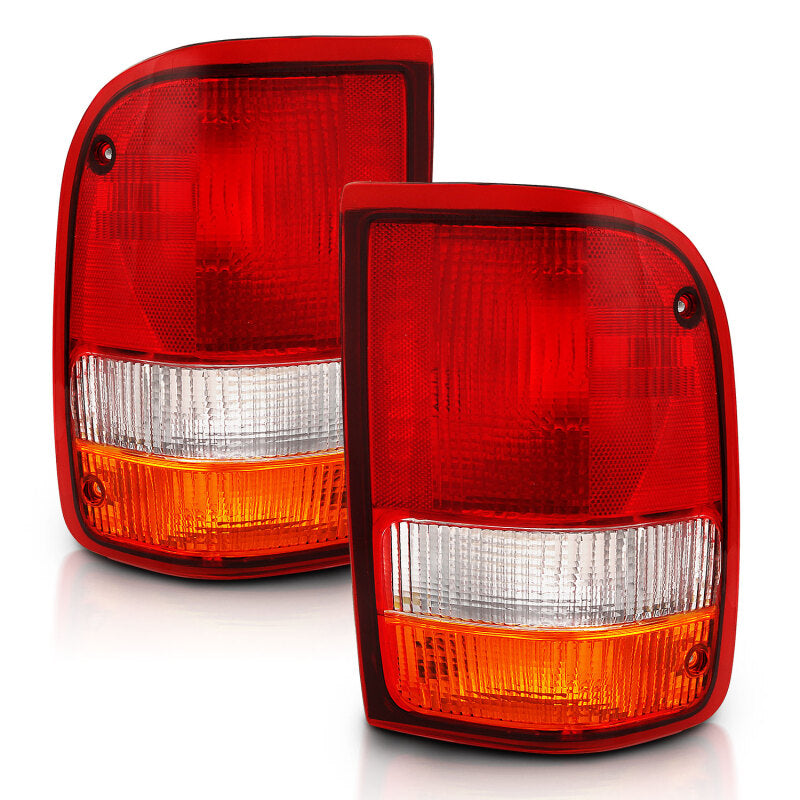 ANZO 1993-1997 Ford Ranger Tail Light Red/Cear (OE) 311310 311310 Photo - Primary