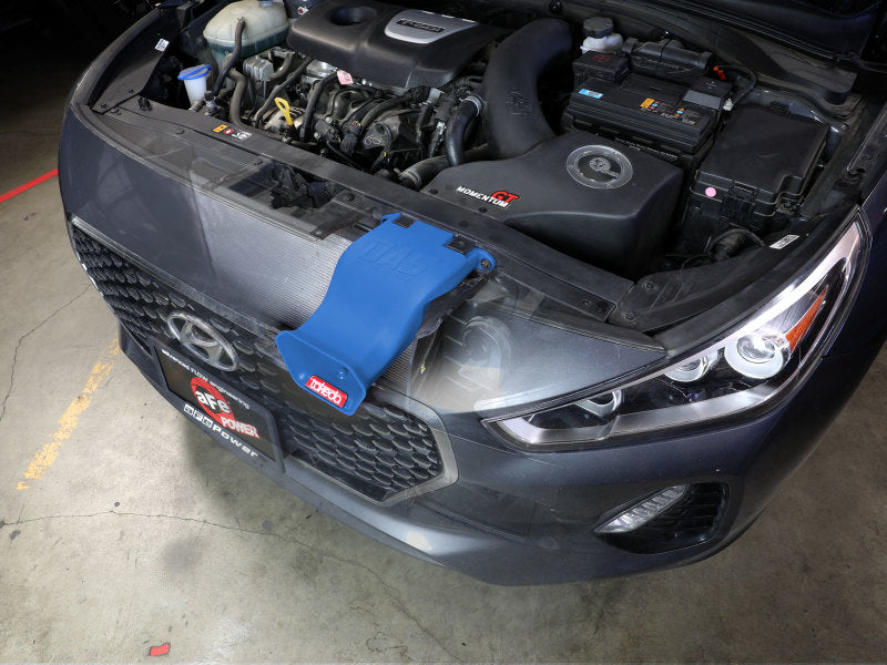 aFe 18-20 Hyundai Elantra GT L4-1.6L (t) Takeda Momentum Dynamic Air Scoop - Blue 56-70005SL 56-70005SL Photo - Mounted