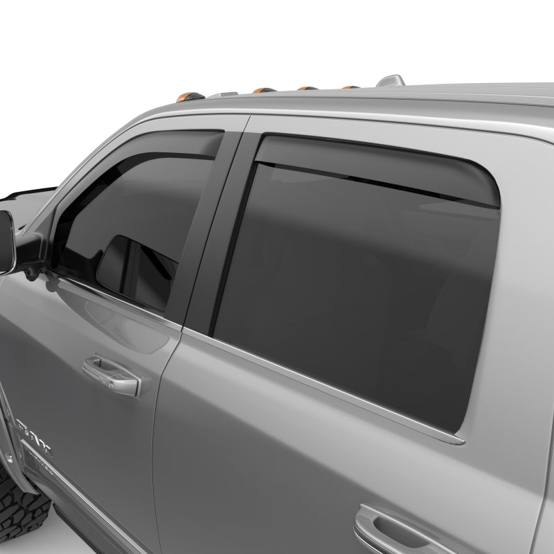 EGR 19-23 Ram 2500/3500 In-Channel Window Visors Front/Rear Set Matte Black Crew Cab 572865 572865 Photo - Close Up
