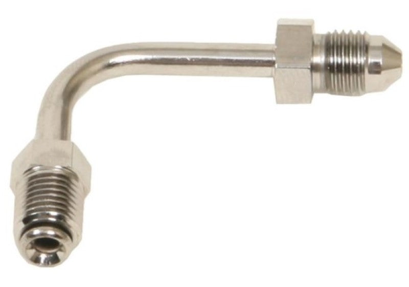 Russell Performance 3/8in-24 Inverted Flare to Male -3AN Steel Chrome 90 Degree Brake Line Fitting R4282C R4282C User 1