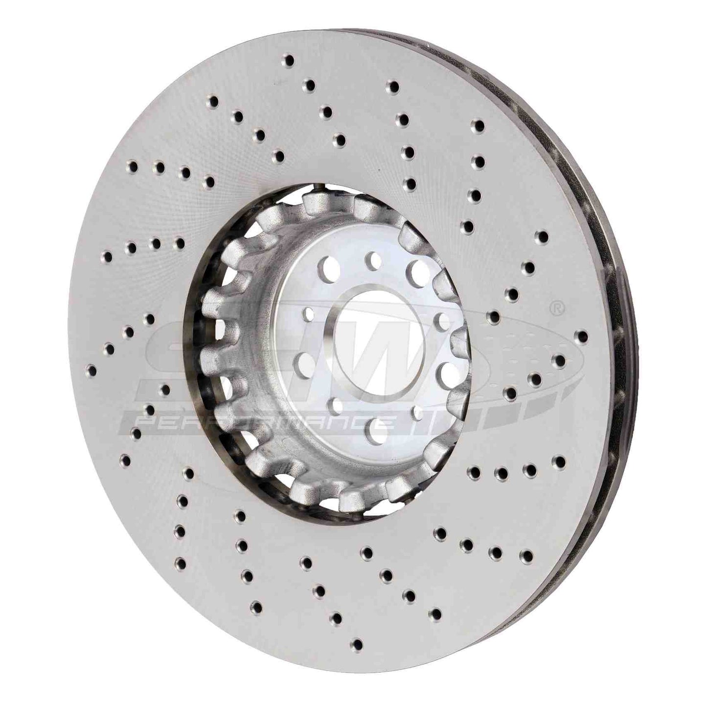 SHW Performance SHW 20-21 BMW X3 M 3.0L Left Front Cross-Drilled Lightweight Brake Rotor BFL43501