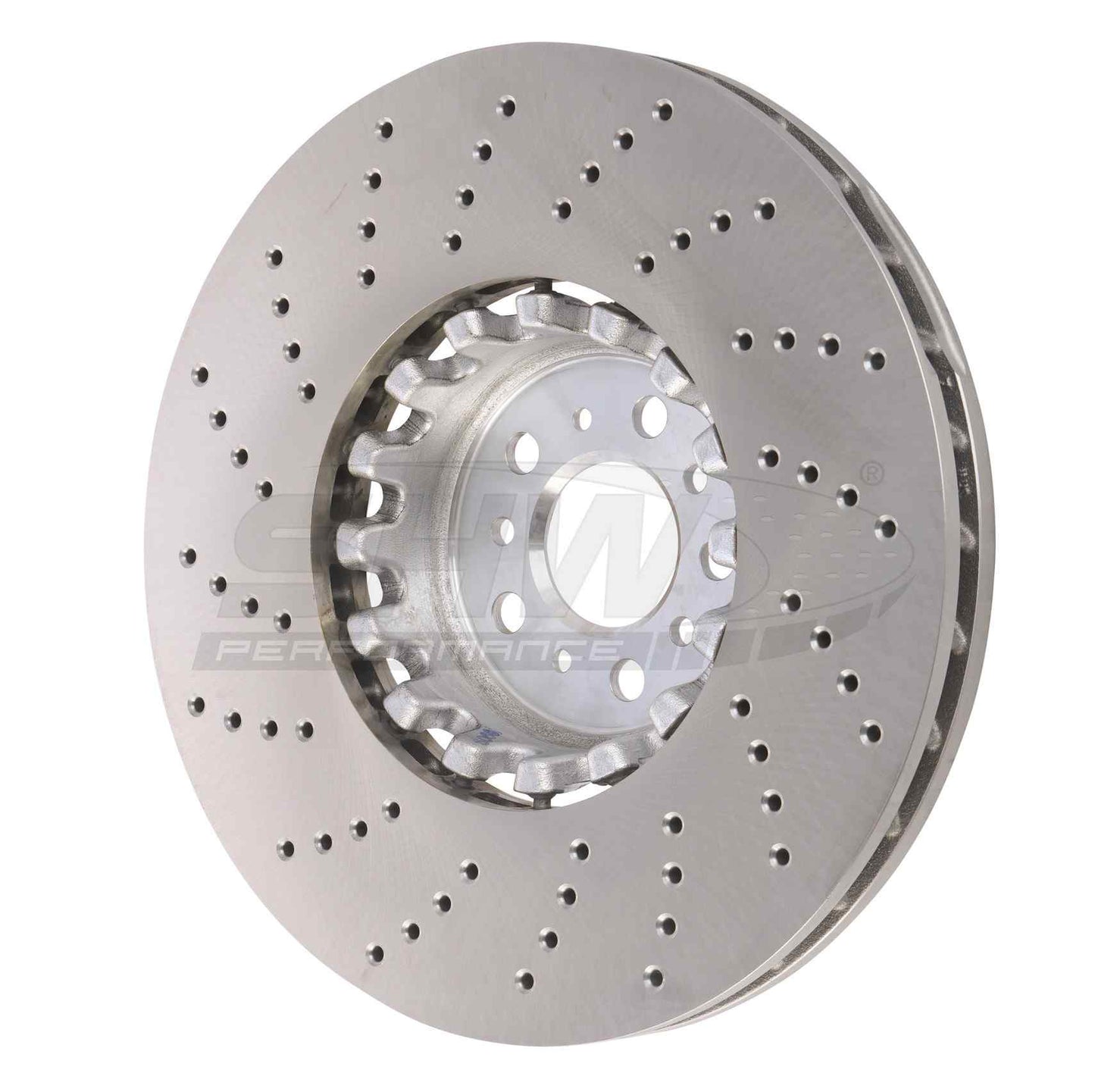 SHW Performance SHW 20-21 BMW X3 M 3.0L Right Front Cross-Drilled Lightweight Brake Rotor BFR43502