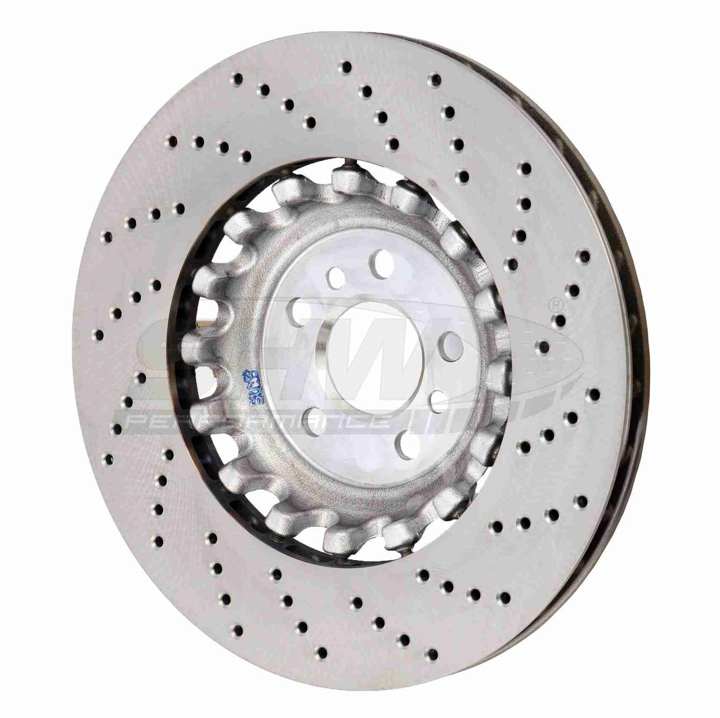SHW Performance SHW 18-21 BMW M5 4.4L Left Rear Cross-Drilled Lightweight Brake Rotor BRL42503