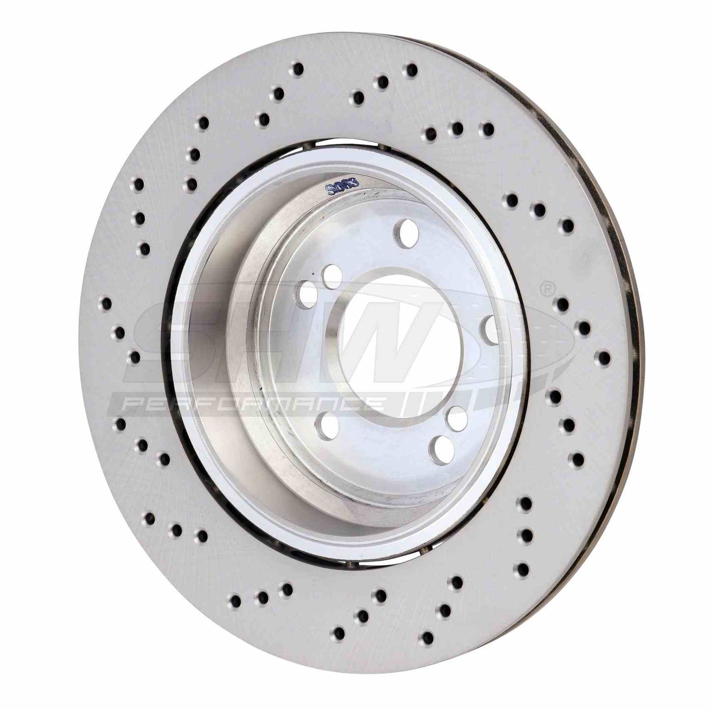 SHW Performance SHW 06-08 BMW Z4 3.2L Right Rear Cross-Drilled Lightweight Brake Rotor BRR42834