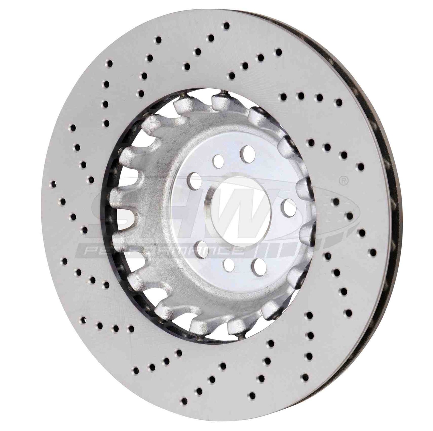 SHW Performance SHW 2020 BMW X5 M 4.4L Right Rear Cross-Drilled Lightweight Brake Rotor BRR43508