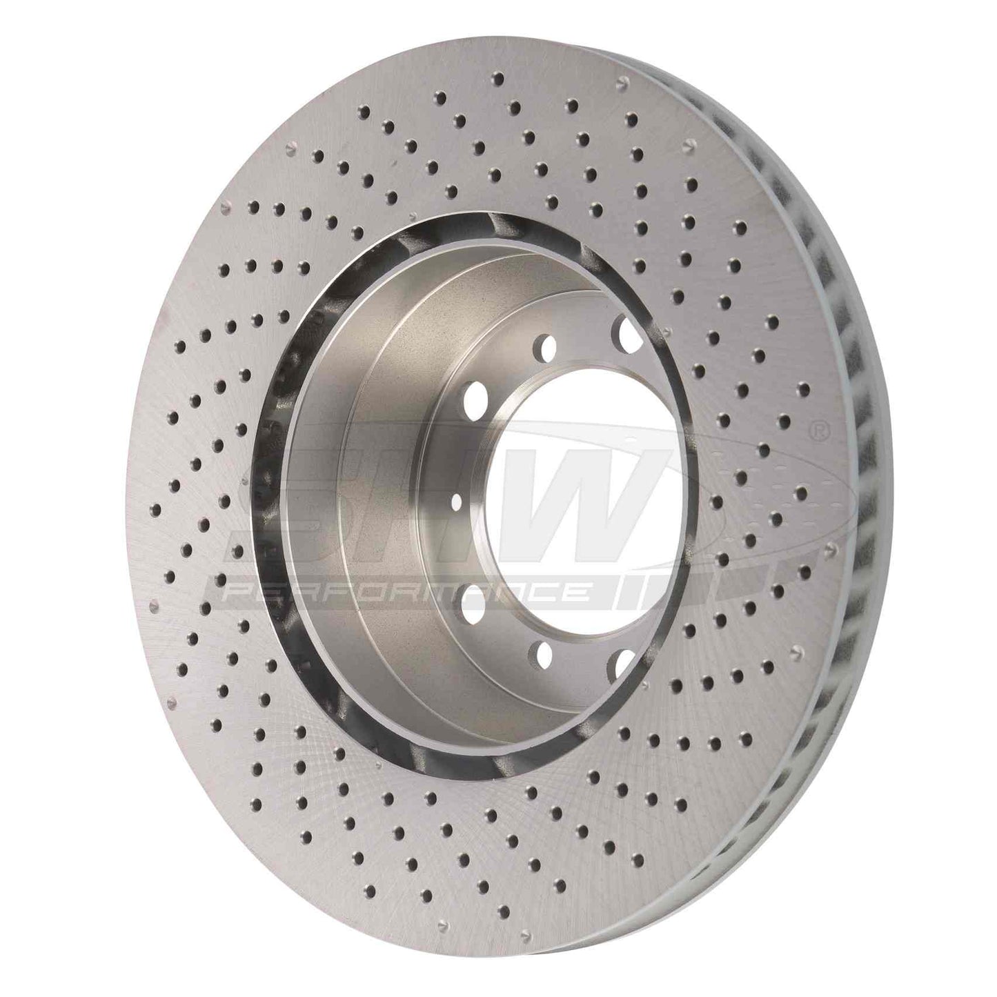 SHW Performance SHW 17-21 Porsche 911 Carrera 3.0L w/o Ceramic Brakes Left Rear Cross-Drilled MB Brake Rotor PRL31524