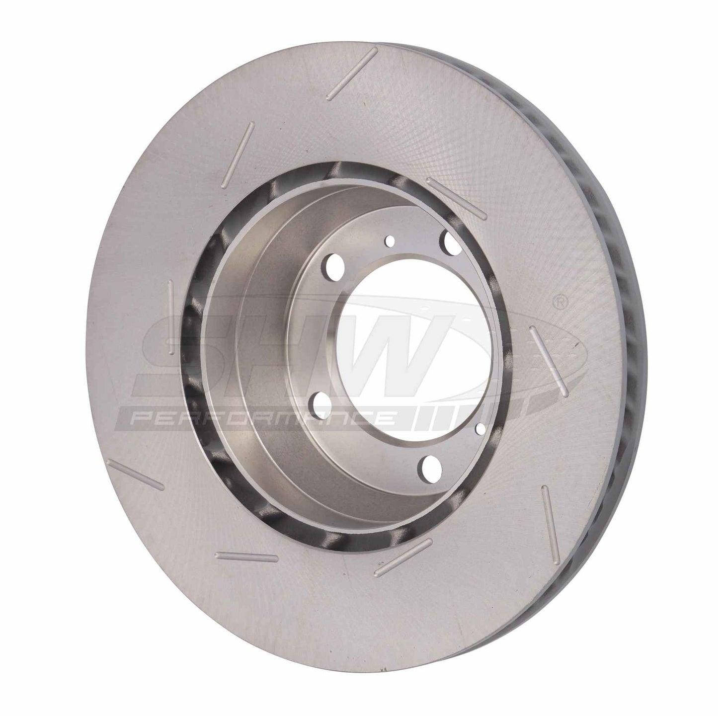 SHW Performance SHW 11-16 Porsche Panamera 4 3.6L w/o Ceramic Brakes Right Rear Slotted Monobloc Brake Rotor PRR39724