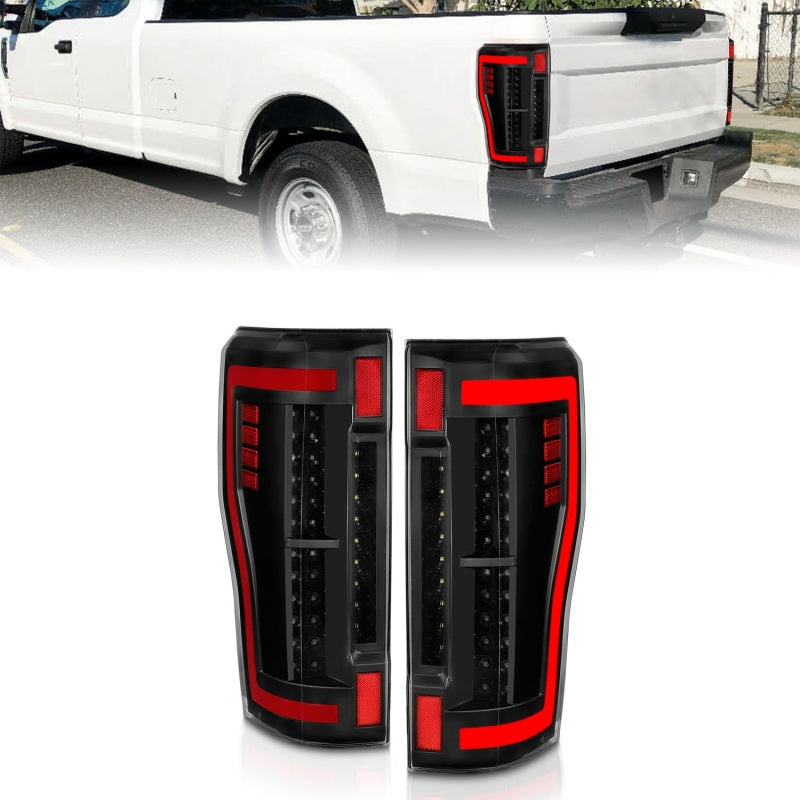 Anzo Ford F-250/350/450/550 Super Duty 17-18 L.E.D Tail Lights Black 311287 Photo - Primary