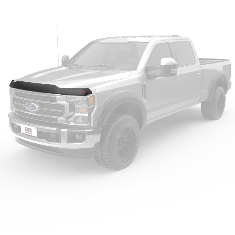 EGR 17+ Ford F-250/F-350 Superguard Hood Shield - Smoke Finish 303911 303911 Photo - Mounted