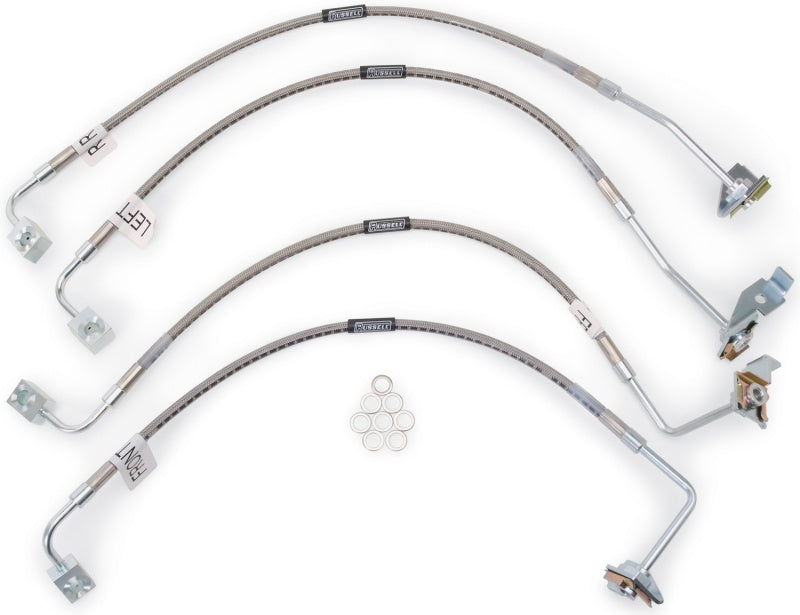Russell Performance 07-08 Jeep Wrangler JK with 4in Lift Brake Line Kit 695960 695960 Photo - Primary