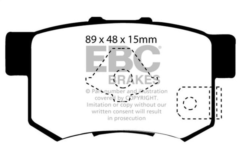 EBC 2010-2012 Acura RDX 2.3L Turbo Bluestuff Rear Brake Pads DP51193/2NDX DP51193/2NDX Photo - Primary