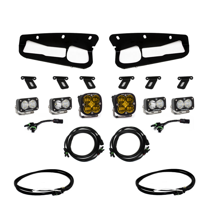 Baja Designs 2021+ Ford Bronco Amber SAE Fog Pocket Kit w/Upfitter 447762UP 447762UP User 1