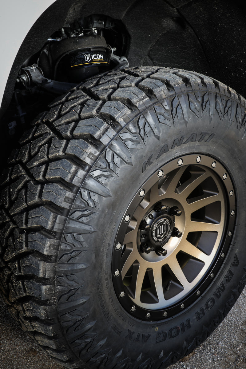 ICON Compression 17x8.5 6x5.5 0mm Offset 4.75in BS 106.1mm Bore Bronze Wheel 2017858347BR 2017858347BR Photo - Mounted