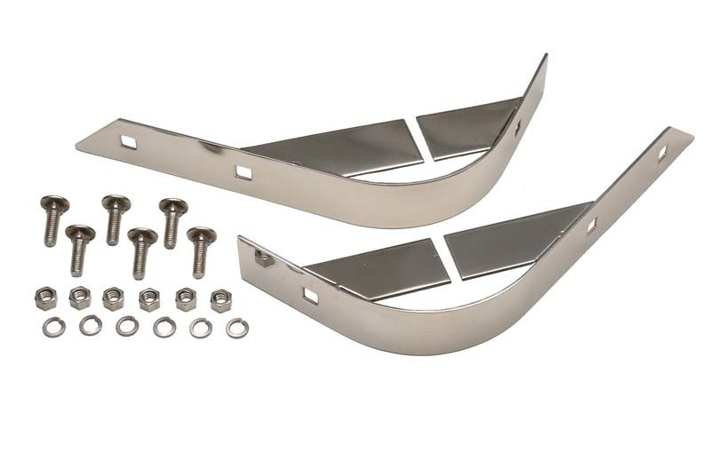 Kentrol 55-86 Jeep CJ Rear Body Guard Pair - Polished Silver 30404 30404 Photo - Primary