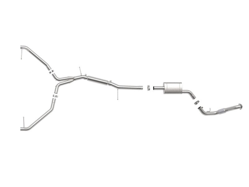 aFe 20-21 Audi A4 L4-2.0L (t) MACH Force-Xp 3in to 2-1/2in Stainless Steel Cat-Back Exhaust System 49-36446 49-36446 Photo - Unmounted