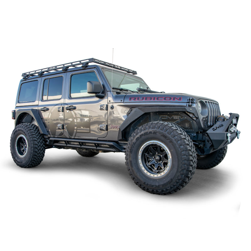 DV8 Offroad 18-21 Jeep Wrangler JL 4-Door Roof Rack RRJL-01 RRJL-01 Photo - Mounted