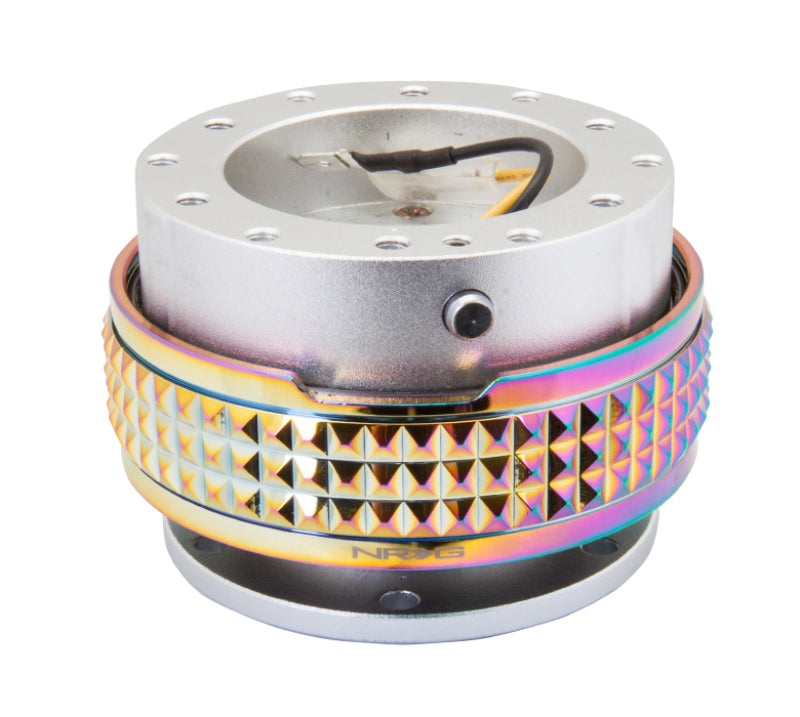 NRG Quick Release Kit - Pyramid Edition - Silver Body / Neochrome Pyramid Ring SRK-210SL/MC SRK-210SL/MC Photo - Primary