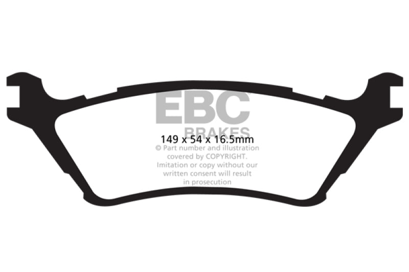 EBC Disc Brake Pad Set UD1602 Photo - Primary
