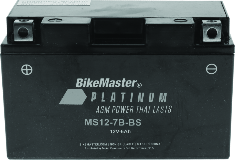 BikeMaster AGM Battery - MS12-7B-BS 780739 780739 Photo - Primary