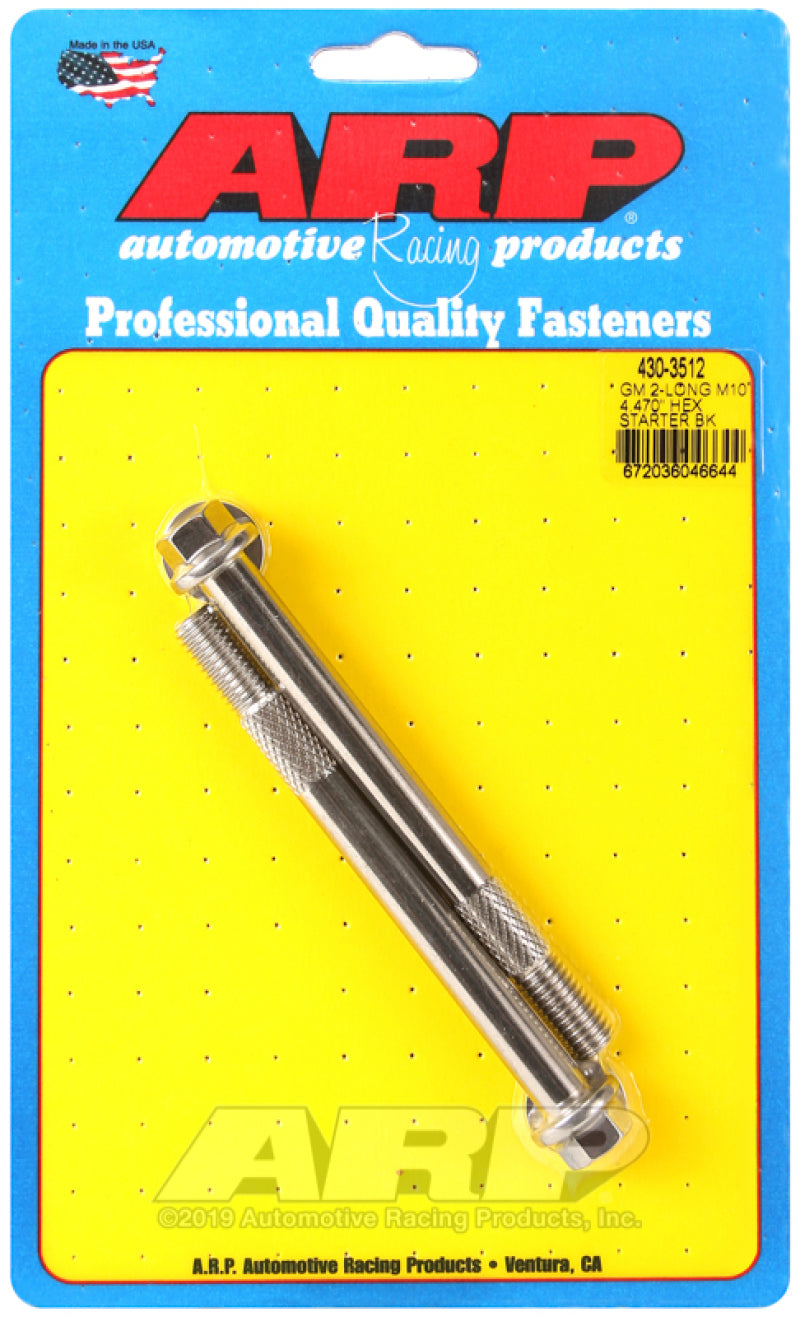 ARP GM M10 X 4.470" hex SS Starter Bolt Kit 430-3512 Photo - Primary