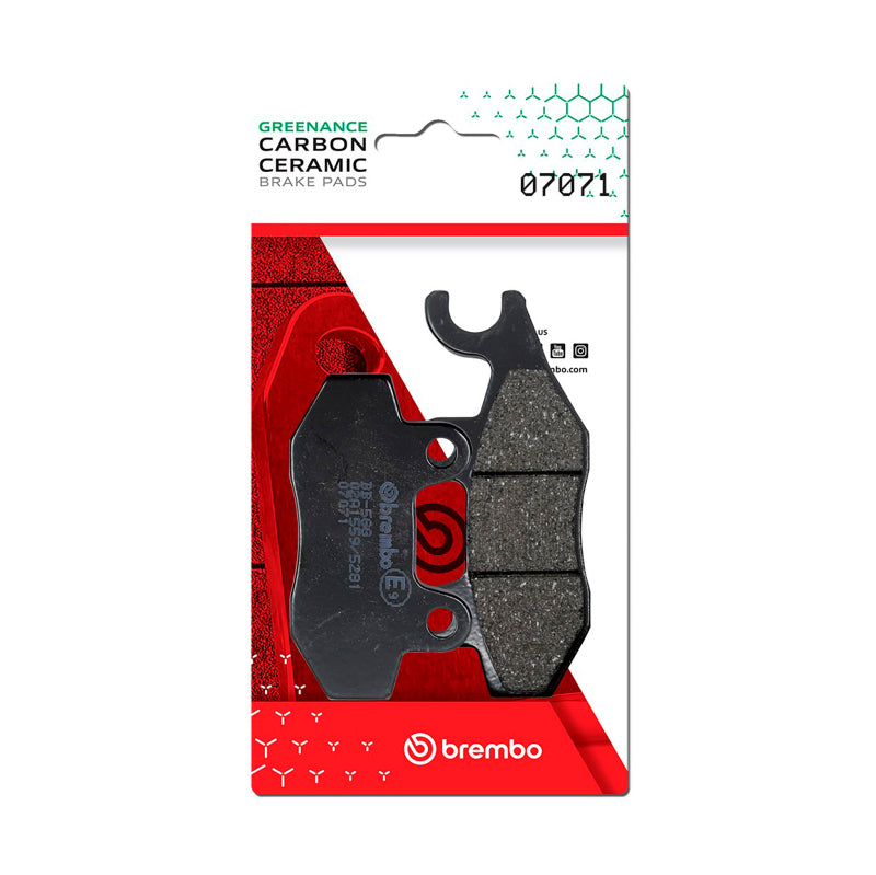 Brembo OE Piaggio Beverly/Suzuki An Burgman/Suzuki Uh/Yamaha Tzr Carbon Ceramic Brake Pad - Rear 07071 07071 User 1