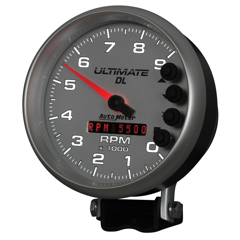 Autometer 5in Ultimate DL Tach 9000 RPM Silver ATM6894 6894 User 3