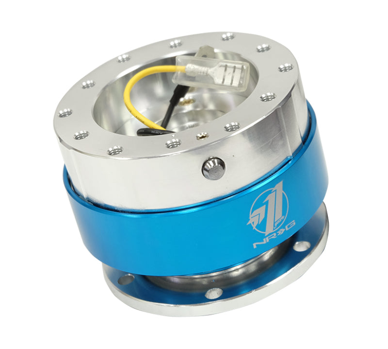 NRG Quick Release - Silver Body/Blue Chrome Ring SRK-100BL Photo - Primary