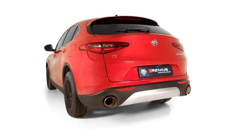 Remus 2017 Alfa Romeo Stelvio Q4 AWD 2.0L Turbo Multiair Axle Back Exhaust (Tail Pipes Req) 026117 1500 026117 1500 Photo - Primary