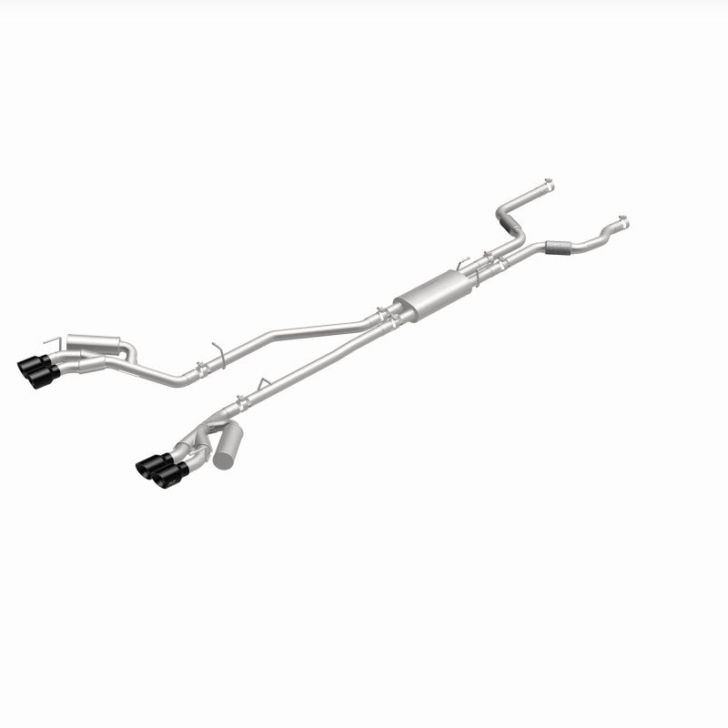 MagnaFlow 20-21 Ford Explorer 3.0L V6 Dual Exit Quad Black Chrome Tip Street Series Cat-Back Exhaust 19515 19515 360 Degree Image Set