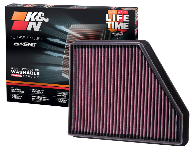 K&N Engineering Air Filter 10-15 Camaro 3.6L/6.2L KNE33-2434 33-2434 Photo - out of package