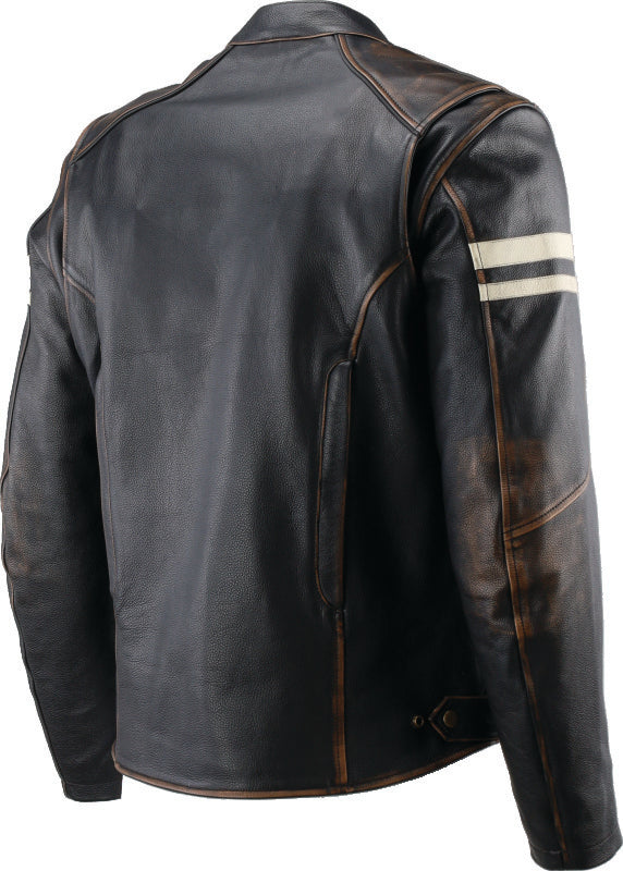 Kuryakyn Leather By River Road Hoodlum Vintage Leather Jacket Black - Small 094382 094382 User 1