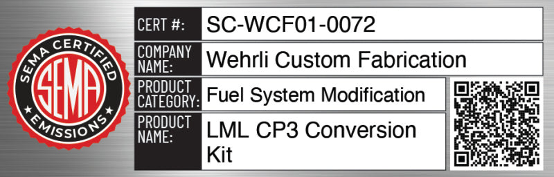 Wehrli 11-16 Chevrolet 6.6L LML Duramax CP3 Conversion Kit WCF100260 WCF100260 User 1