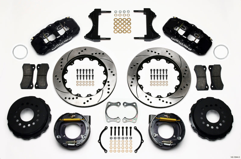 Wilwood W4A Rear P-Brk Kit 14.00" Drilled Big Ford 2.36" Offset 140-10944-D Photo - Primary