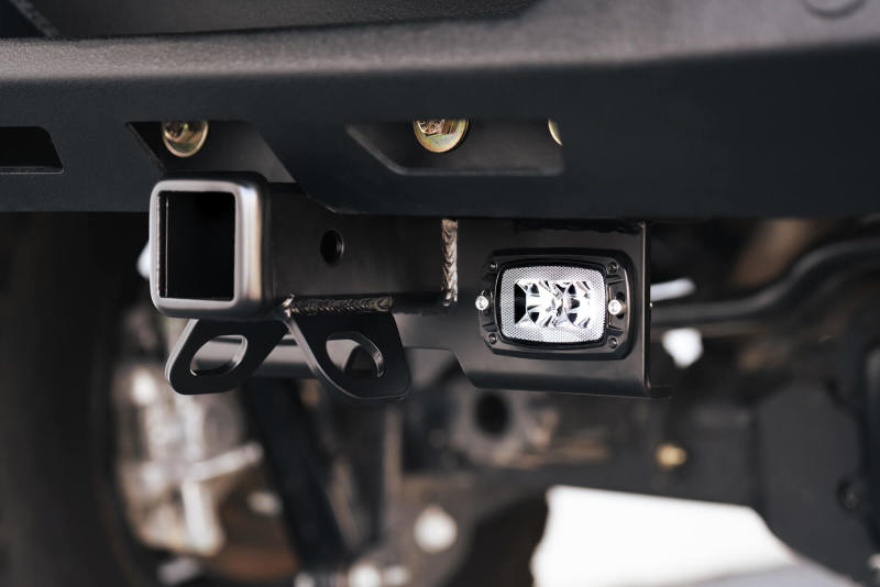 DV8 Offroad 07-21 Jeep Wrangler (JK/JL) Bolt-On Hitch w/ Lights AHJP-01 AHJP-01 Photo - Mounted