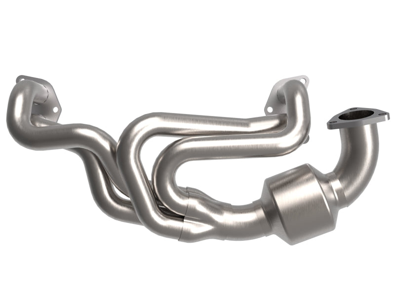 aFe Twisted Steel 304 Stainless Steel Header w/ Cat 13-19 Subaru Outback H4-2.4L 48-36804-HC 48-36804-HC Photo - Unmounted