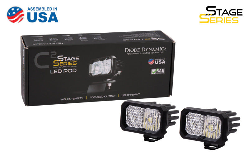 Diode Dynamics Stage Series 2 In LED Pod Pro - White Combo Standard RBL (Pair) DD6410P DD6410P User 3