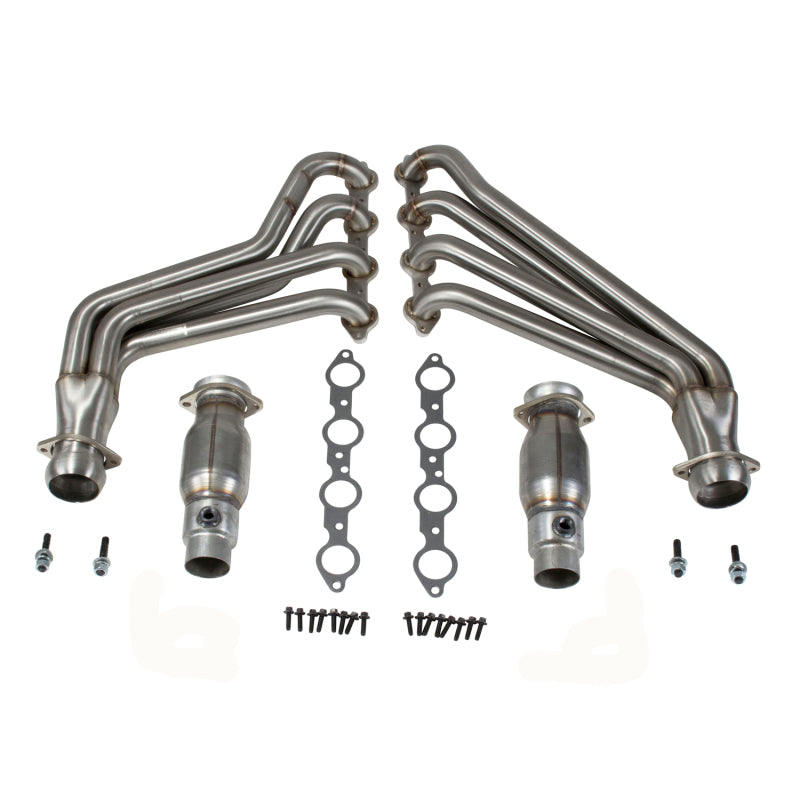 BBK 10-15 Camaro LS3 L99 Long Tube Exhaust Headers With Converters - 1-3/4 304 Stainless 40215 40215 Photo - Primary