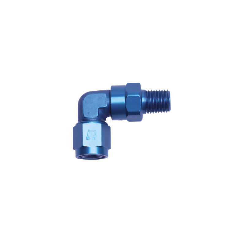 Russell 90° Female AN To Male Swivel NPT - Blue 614006 Photo - Primary