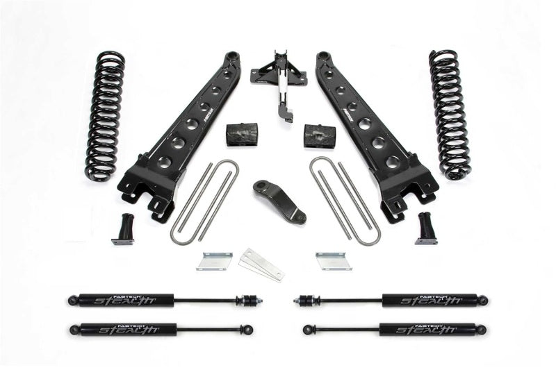 Fabtech 19-20 Ford F450/550 4WD 6in Radius Arm System w/Stealth Shocks K2335M K2335M Photo - Primary