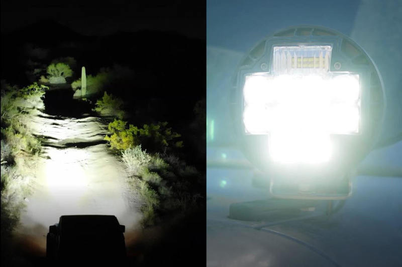 ARB Nacho 5.75in Offroad TM5 Combo White LED Light Set TM512 TM512 Photo - lifestyle view