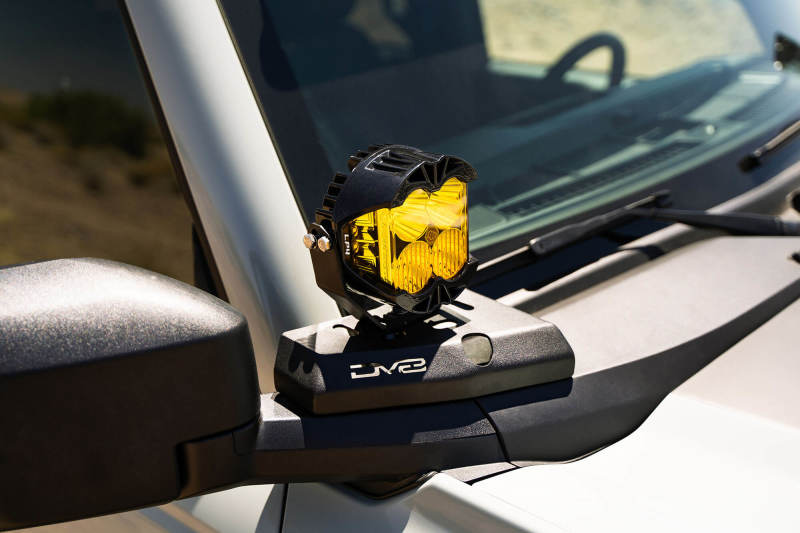 DV8 Offroad DV8 21-22 Ford Bronco A-Pillar Pod Light Mounts LBBR-02 LBBR-02 Photo - Mounted