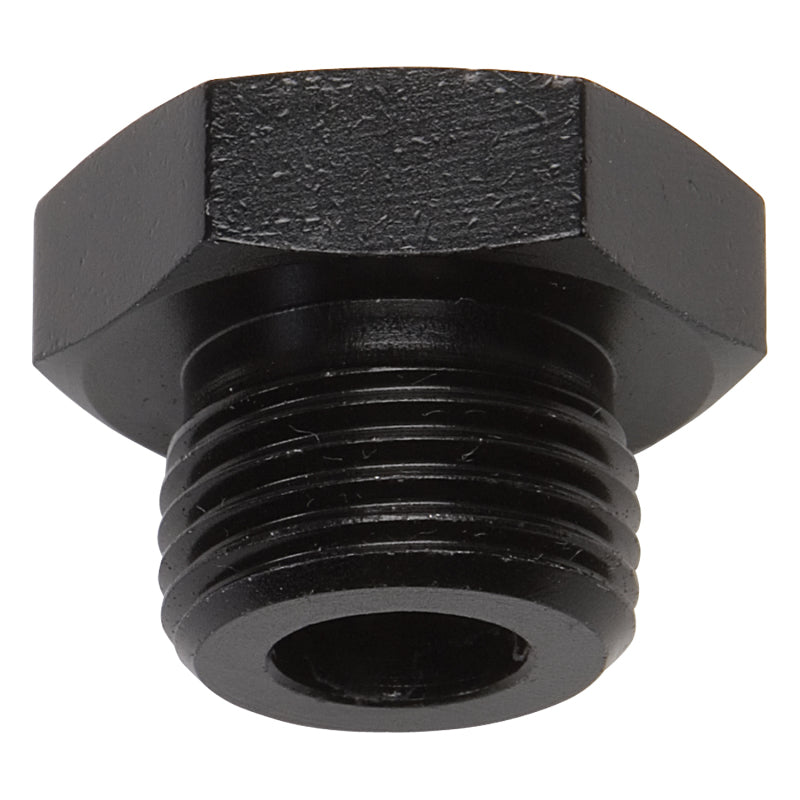 Russell -8 AN Straight Thread Plug Adapter (Black Finish) 660283 Photo - Primary