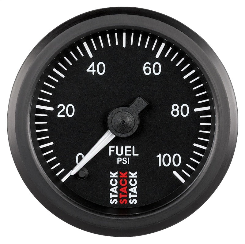 Autometer Stack 52mm 0-100 PSI 1/8in NPTF Male Pro Stepper Motor Fuel Pressure Gauge - Black ST3306 ST3306 Photo - Primary