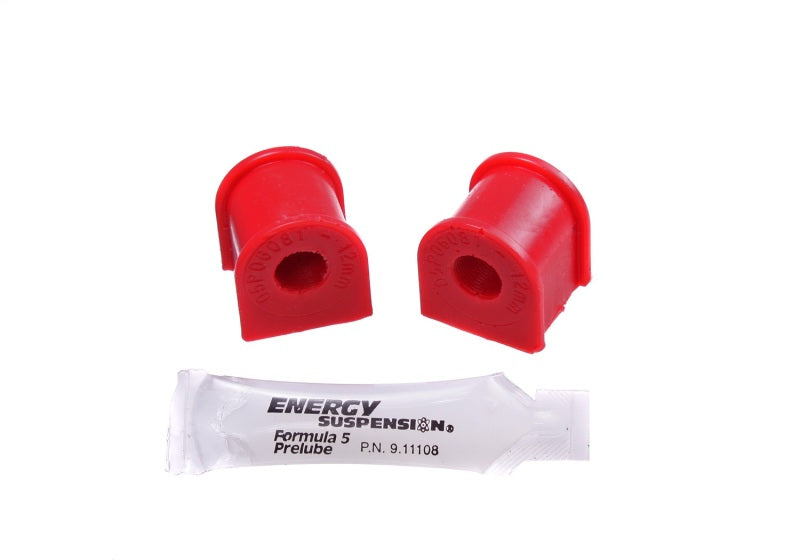 Energy Suspension Sway Bar Bushing Set Red Rear Bar Diameter 12mm 16.5153R Photo - Primary