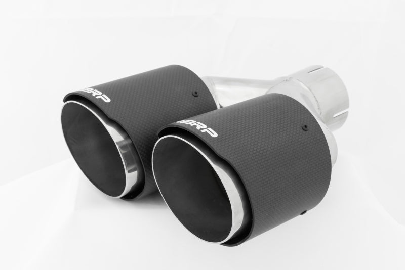 MBRP Universal Carbon Fiber Dual Tip 4in OD/2.5in Inlet T5177CF T5177CF Photo - Close Up