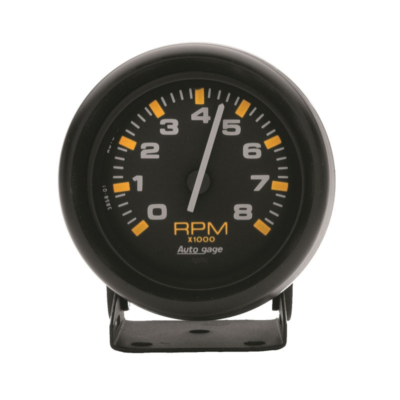 Autometer 2-3/4" Pedestal Tachometer, 0-8,000 Rpm, Black/Black, Auto Gage 2305 Photo - Primary