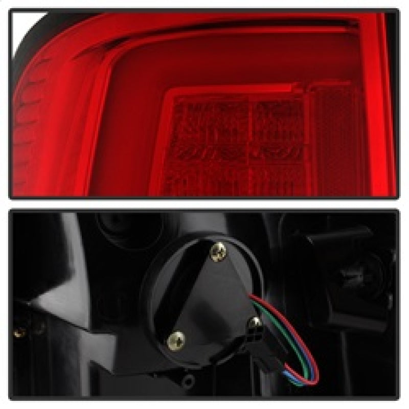 Spyder 13-14 Dodge Ram 1500 LED Tail Lights - Red Clear ALT-YD-DRAM13V2-LED-RC 5084071 5084071 Photo - Unmounted